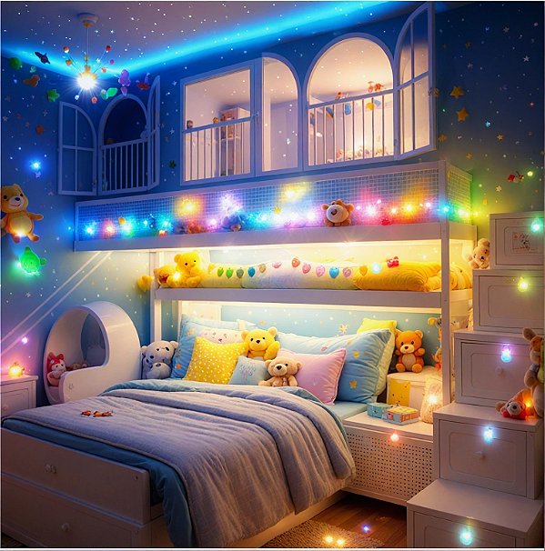 Céu Estrelado Original Branco Kit Iluminação Led Fibra Ótica 600 Estrelas