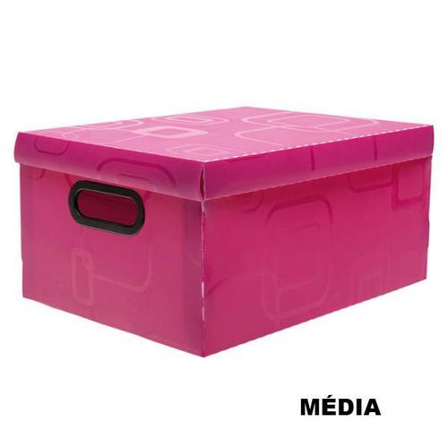 Caixa Organizadora N/3 Media Rosa Pink - Dello