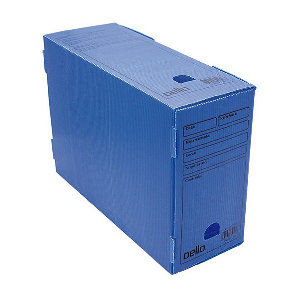 Caixa Arquivo Morto Polidello Oficio Azul - Dello