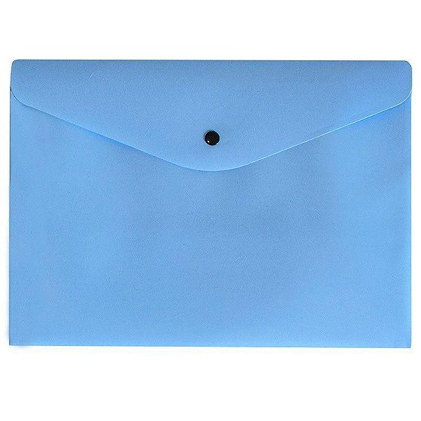 Envelope C/botao A4 Serena Pastel Azul - Dello