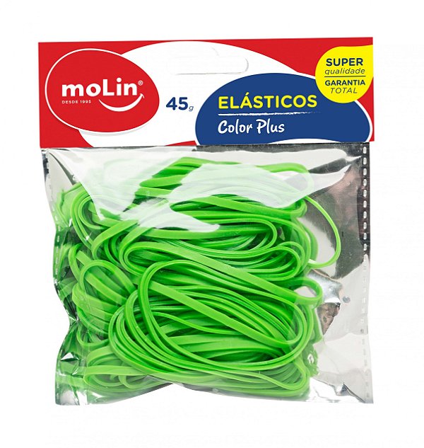 Elasticos 45g Color Plus Verde - Molin