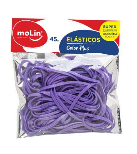 Elasticos 45g Color Plus Roxo - Molin