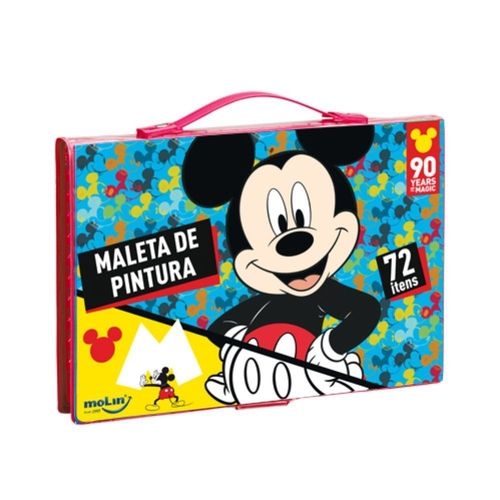 Maleta De Pintura C/72 Itens Mickey - Molin