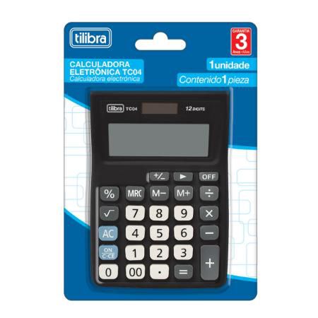 Calculadora Bolso Tc04 Preta - Tilibra