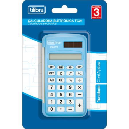 Calculadora Bolso Tc21 Azul - Tilibra