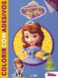 Disney Colorir Adesivo Princesinha Sofia - Bicho