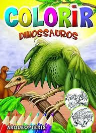 Solapa C/8 Colorir Dinossauros - Bicho Esperto