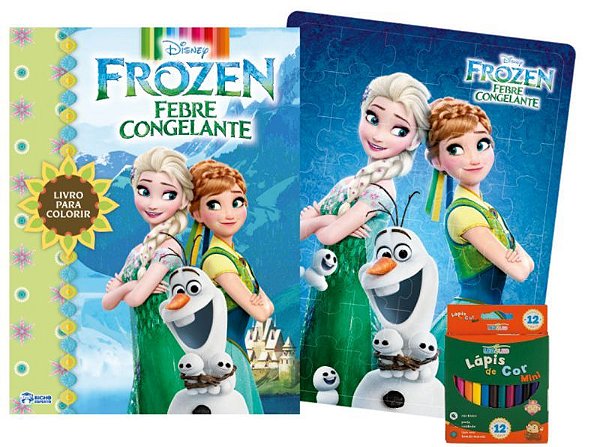 Disney Kit Diversao Frozen Febre Congelante -bicho