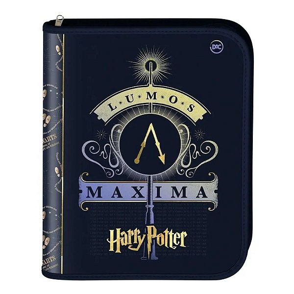 Caderno Fichario Arg Univ 48f Harry Potter - Dac