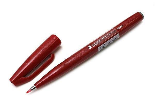 Brush Pen Sign Vermelha - Pentel