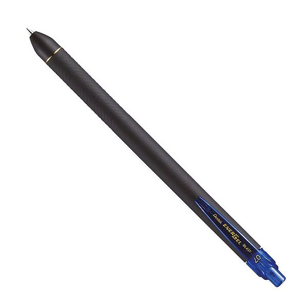 Caneta Energel 0.7mm Ret Black Azul - Pentel