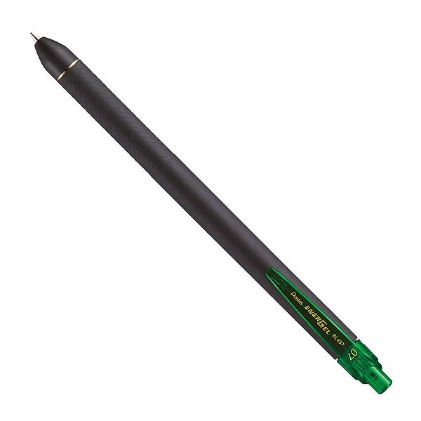 Caneta Energel 0.7mm Ret Black Verde - Pentel