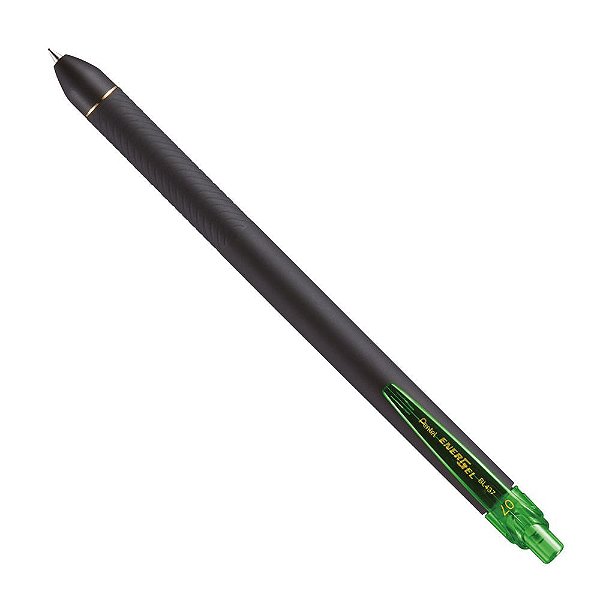 Caneta Energel 0.7mm Ret Black Verde Limao -pentel