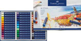 Estojo 36 Cores Giz Pastel Oleoso - Faber Castell
