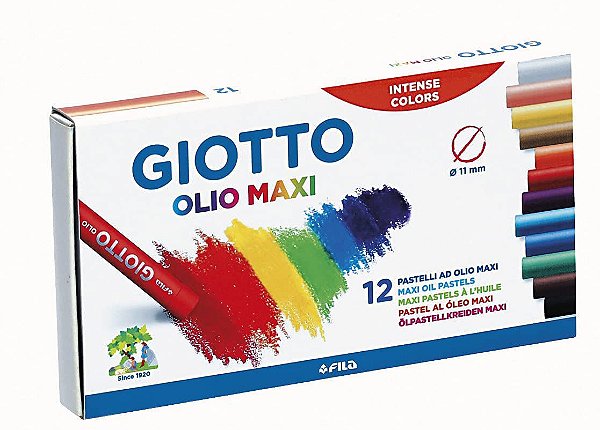 Giz Pastel Oleoso Giotto 12 Cores - Canson
