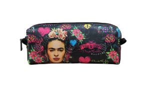 Necessaire Peq Estampa Frida Kahlo Preta - Logo