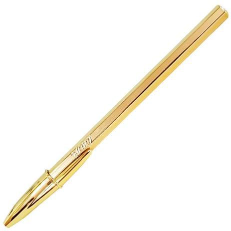 Caneta Esf 1.0mm Celebration Cristal Ouro - Bic