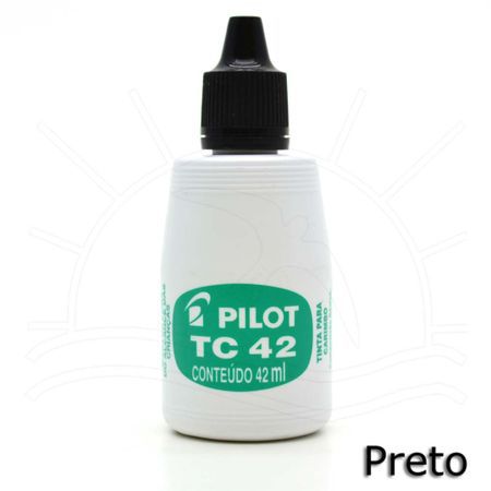 Tinta Carimbo 42ml Preta - Pilot