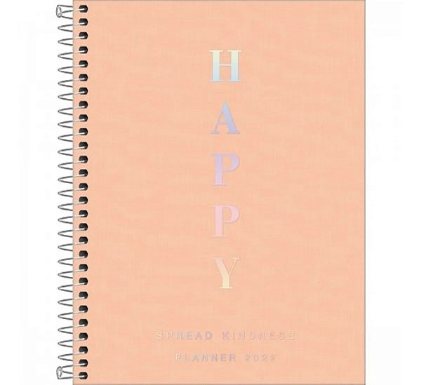 Agenda Esp M7 Planner Happy Coral - Tilibra