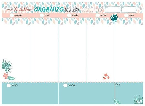 Planner Bloco 53f Permanente Detalhes - Sd