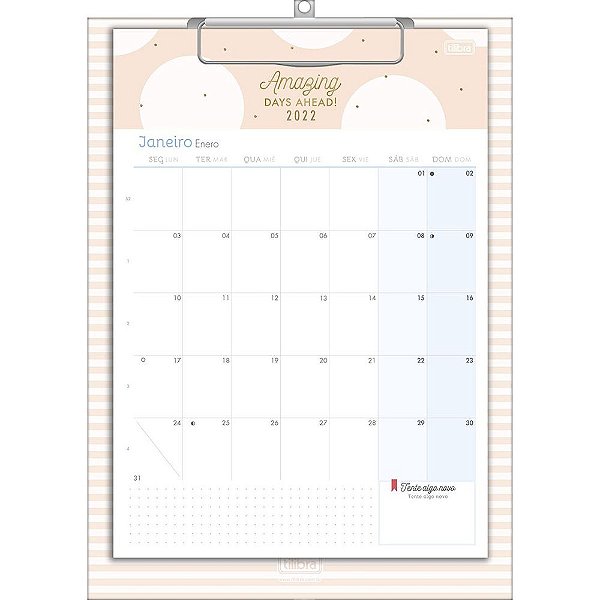 Calendario Planner Prancheta Soho - Tilibra