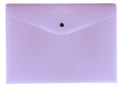 Envelope C/botao A4 Serena Pastel Lilas - Dello