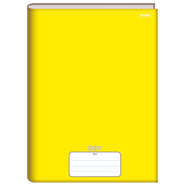 Caderno Broc Cd 1m 80f Stiff Slim Amarelo -jandaia