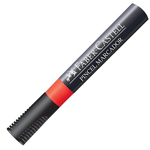 Pincel Marcador Vermelho - Faber Castell