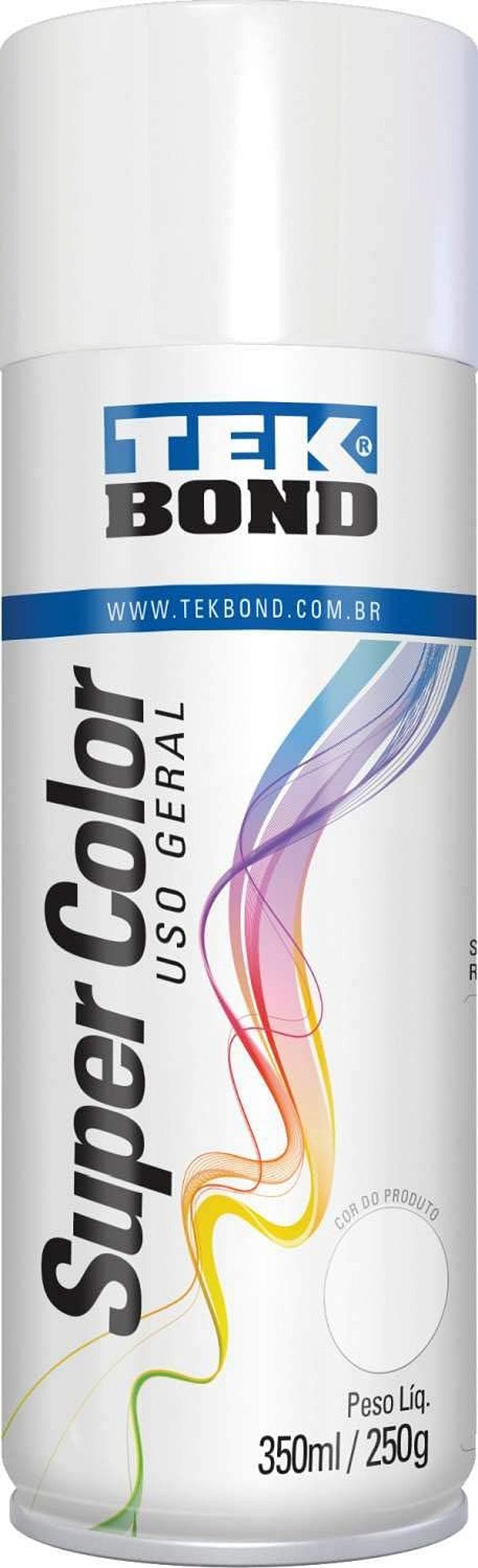 Tinta Spray 350ml Supercolor Bco Brilho - Tekbond