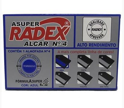Almofada Carimbo N/4 Alcar Azul - Radex