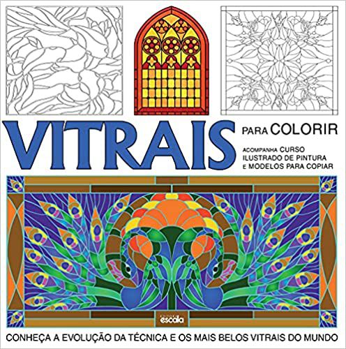 Livro Vitrais Para Colorir Ed 1 - Escala