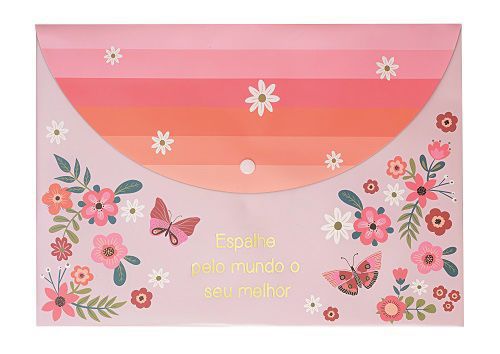 Envelope P/documentos Rosa Borboletas - Molin