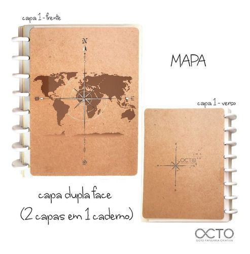 Caderno Octo A5 Mapa - Octo