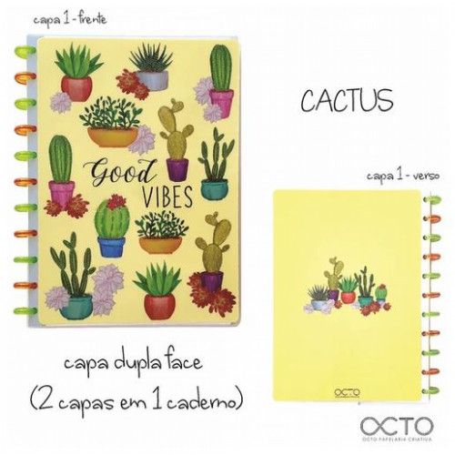 Caderno Octo Grande Cactus - Octo