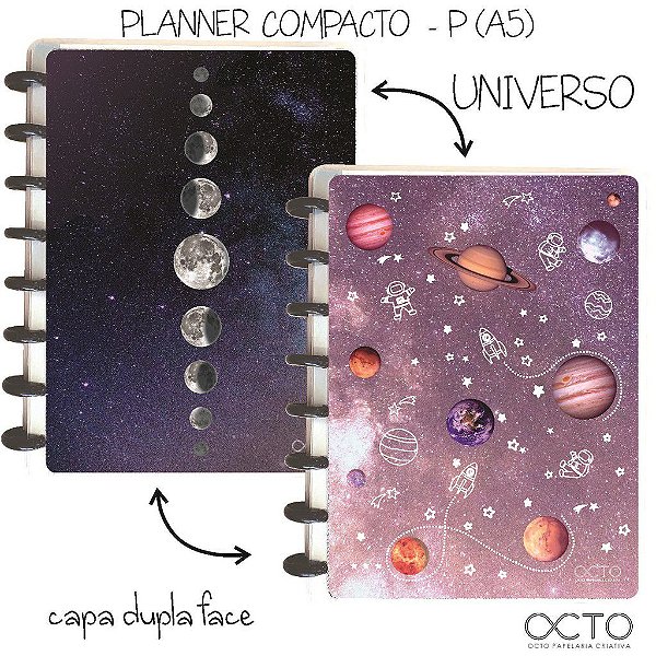 Planner A5 Compacto Universo - Octo