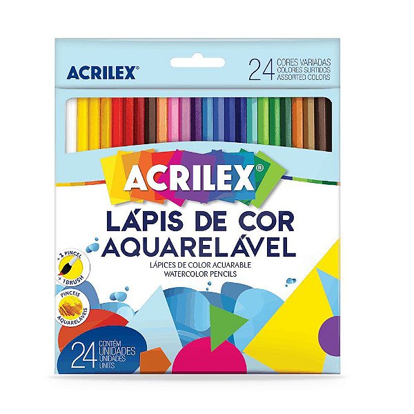 Lapis De Cor C/24 Aquarelavel - Acrilex