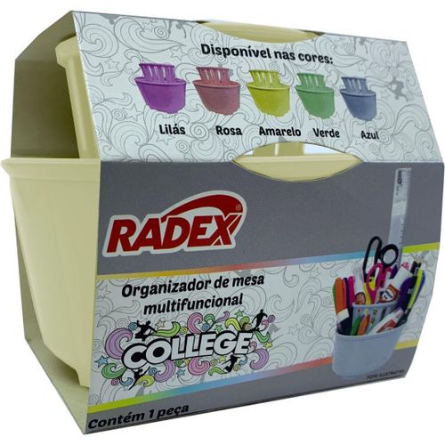 Organizador Mesa Multifuncional Amarelo - Radex
