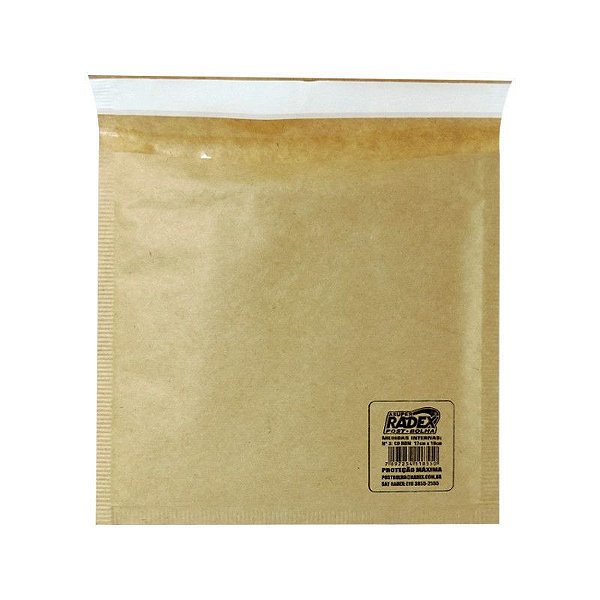 Envelope N/3 17x18cm Asuper Kraft Postbolha -radex