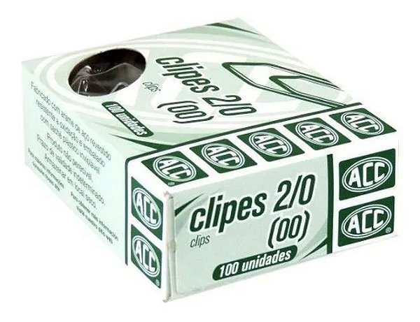 Clipes Aco Galvanizado Cartao 2/0 C/100 - Acc