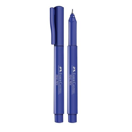 Caneta Fine Pen 0,4 Azul Royal - Faber Castell