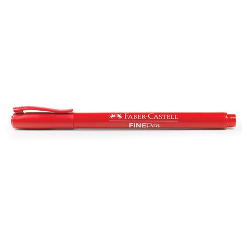 Caneta Fine Pen 0,4 Vermelha - Faber Castell