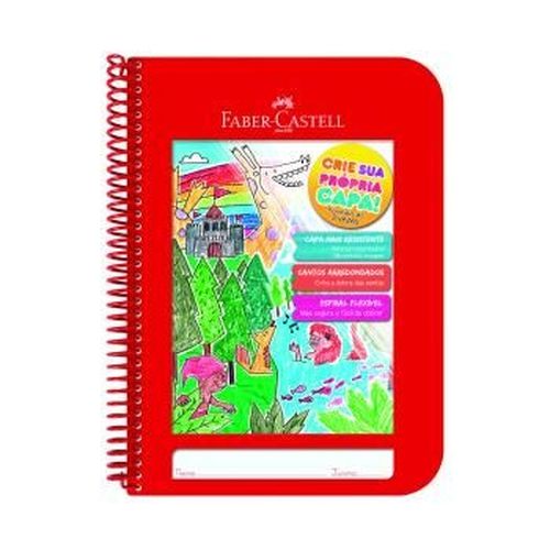 Caderno Criativo 96f Vermelho - Faber Castell