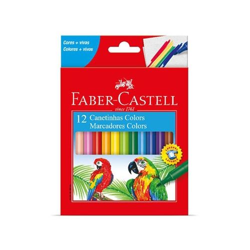 Caneta Hidrografica C/12 Sortida - Faber Castell