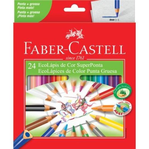 Ecolapis Cor C/24 Super Ponta - Faber Castell