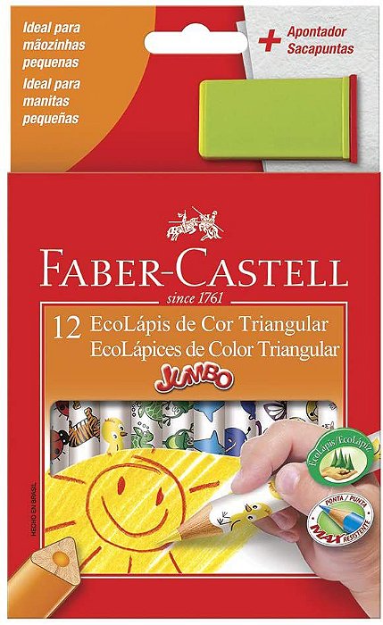 Ecolapis Cor C/12 Jumbo Triangular - Faber Castell