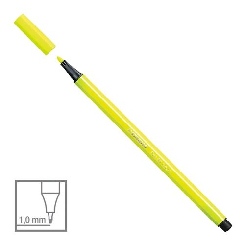 Caneta Point 68/024 1,0mm Amarelo Neon - Stabilo