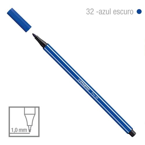 Caneta Point 68/32 1,0mm Azul Escuro - Stabilo