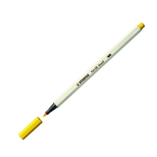 Caneta Pen 568/44 Brush Amarelo - Stabilo