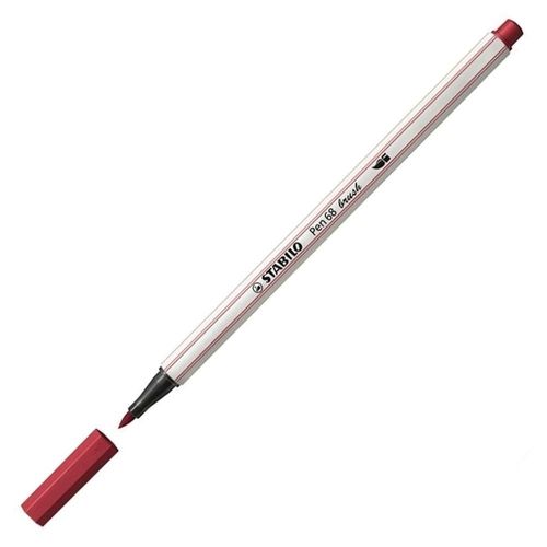 Caneta Pen 568/50 Brush Vermelho Escuro - Stabilo