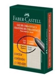 Gizao Cera C/12 Estaca Branco - Faber Castell